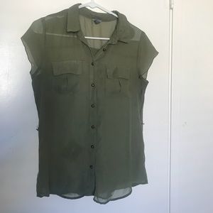 Olive Green Charlotte Russe Shirt